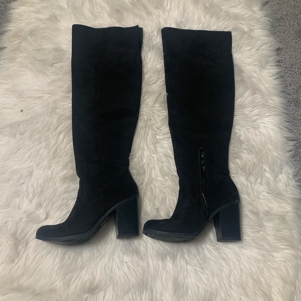Black over the knee boots